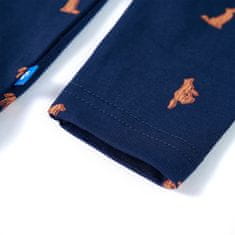 Greatstore Dětská košile potisk se psy námořnická modrá 104
