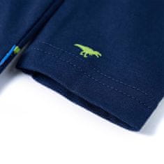 Greatstore Dětská košile potisk s dinosaury námořnická modrá 92