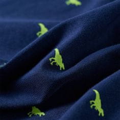 Greatstore Dětská košile potisk s dinosaury námořnická modrá 140