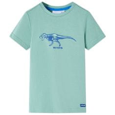shumee Dětské tričko Dinosaurus světle khaki 128