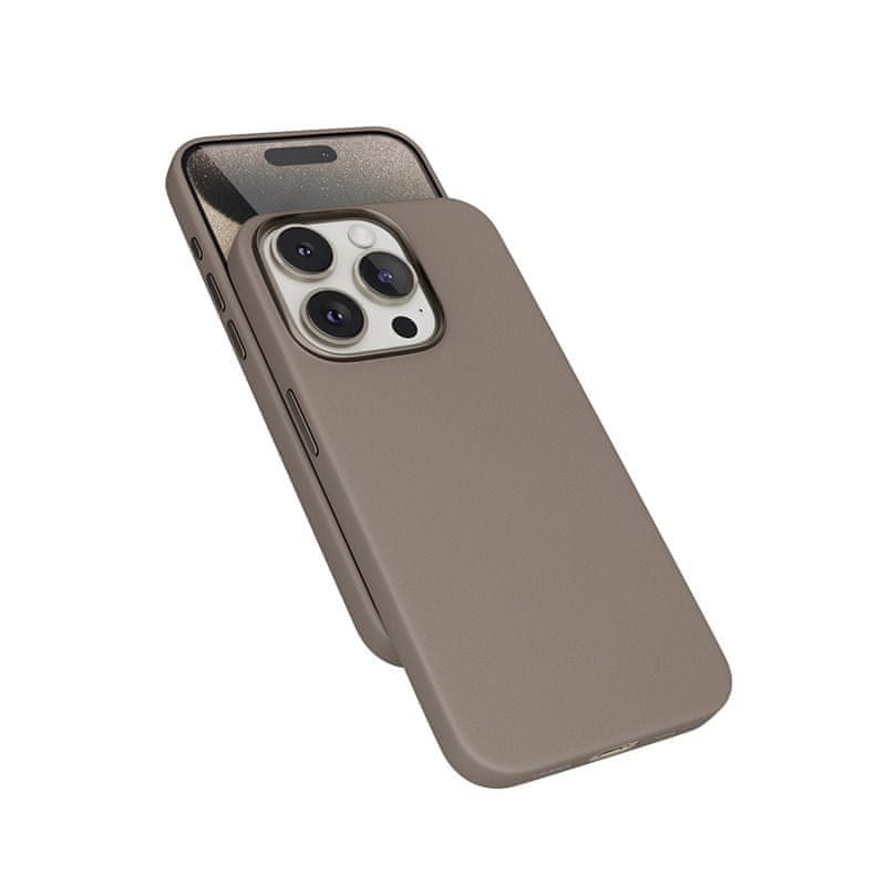 Levně EPICO Mag+ kožený kryt iPhone 15 Pro 81310131700001 - pískový