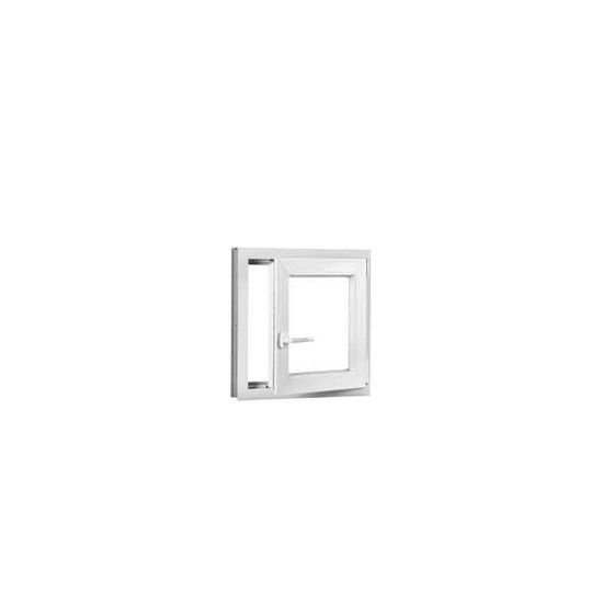 TROCAL Plastové okno | 70 x 70 cm (700 x 700 mm) | bílé | otevíravé i sklopné | pravé