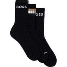 Hugo Boss 3 PACK - pánské ponožky BOSS 50510692-001 (Velikost 39-42)