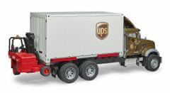 Bruder Nákladní auto mack UPS s vysokozdvižným vozíkem 1:16.