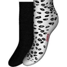 Hugo Boss 2 PACK - dámské ponožky HUGO 50510686-100 (Velikost 35-38)