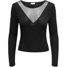 Jacqueline de Yong Dámské triko JDYKIRSA Regular Fit 15320228 Black (Velikost XL)