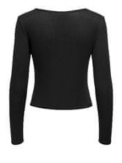 Jacqueline de Yong Dámské triko JDYKIRSA Regular Fit 15320228 Black (Velikost L)
