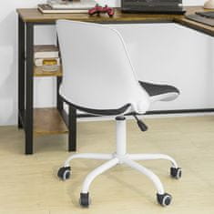 SoBuy SoBuy FST87-W Stolní židle se sklopným opěradlem Dětská otočná židle Kancelářská židle Výškově nastavitelně 50-62cm