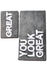 L'essentiel Koupelnová sada koberečků GREAT šedá
