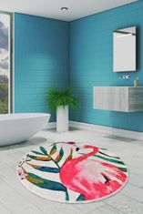 L'essentiel Koupelnový kobereček PLAMEŇÁK kruh 140 cm vícebarevný