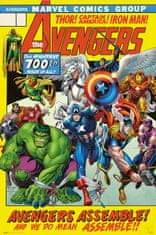 CurePink Plakát Marvel|Avengers: 100th Issue (61 x 91,5 cm) 150 g