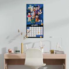 CurePink Oficiální nástěnný kalendář Dragon Ball 2024 s plakátem (SQ 30 x 30|60 cm)