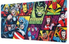 CurePink Herní podložka na stůl Marvel|Avengers: Assemble (80 x 35 cm)