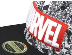 CurePink Čepice snapback - kšiltovka Marvel: Classis Box Logo (nastavitelná)