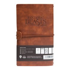 CurePink Cestovní a poznámkový blok Fantastic Beasts|Fantastická zvířata: Mlok Scamander (12 x 19,5 cm)