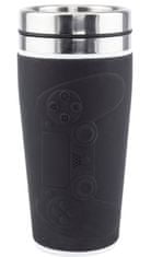 CurePink Nerezový cestovní hrnek Playstaion: Controller (objem 415 ml)