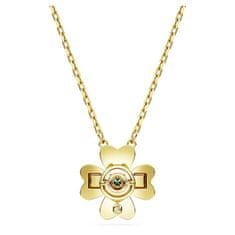 Swarovski Krásný pozlacený náhrdelník Čtyřlístek s krystaly Idyllia 5671144