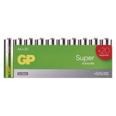 GP Alkalická baterie GP Super AA (LR6), 20 ks