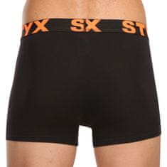 Styx 5PACK pánské boxerky sportovní guma černé (5G9602) - velikost M