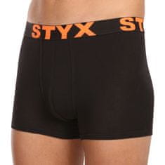 Styx 5PACK pánské boxerky sportovní guma černé (5G9602) - velikost M