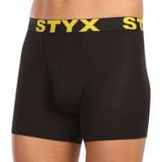 Styx 5PACK pánské boxerky long sportovní guma černé (5U9601) - velikost XL