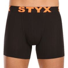 Styx 5PACK pánské boxerky long sportovní guma černé (5U9602) - velikost XXL