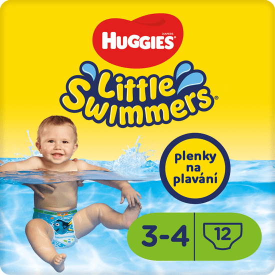 Levně Huggies plenky Little Swimmers 3-4 (7-15 kg) 12 ks