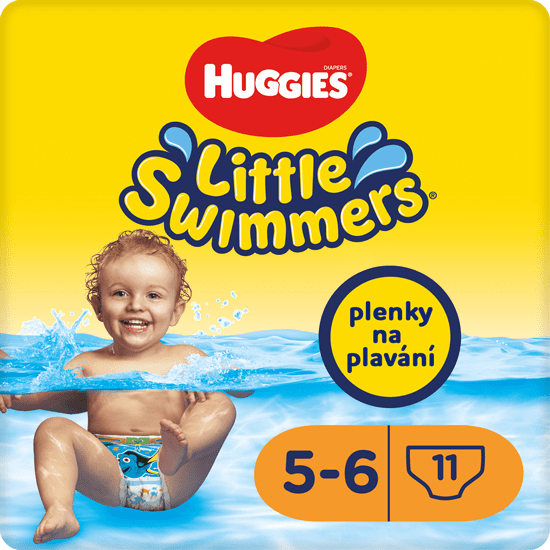 Levně Huggies plenky Little Swimmers 5-6 (12-18 kg) 11 ks