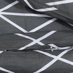 Vidaxl Sada ložního prádla šedá 260 x 240 cm bavlna