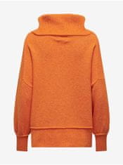 ONLY Oranžový dámský oversize svetr ONLY Hazel XS