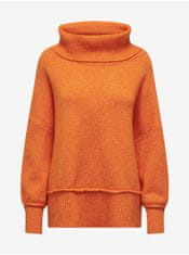 ONLY Oranžový dámský oversize svetr ONLY Hazel XS