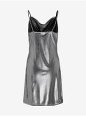 ONLY Dámské metalické šaty ve stříbrné barvě ONLY Melia XS