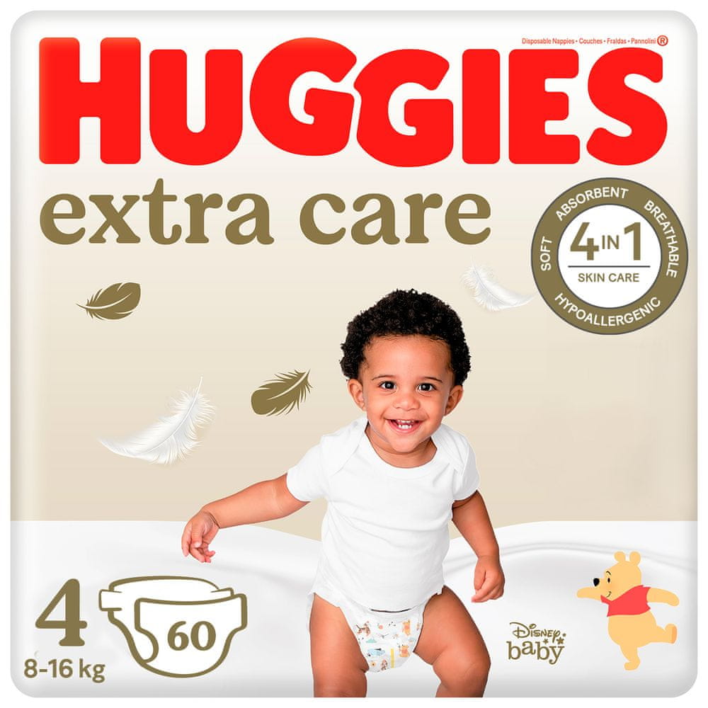 Levně Huggies Extra Care č.4 - 60 ks