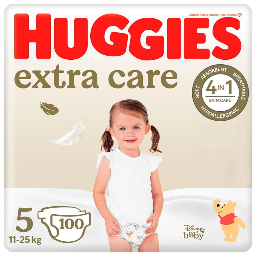 Levně Huggies měsíční balení Extra Care č.5 - 100ks