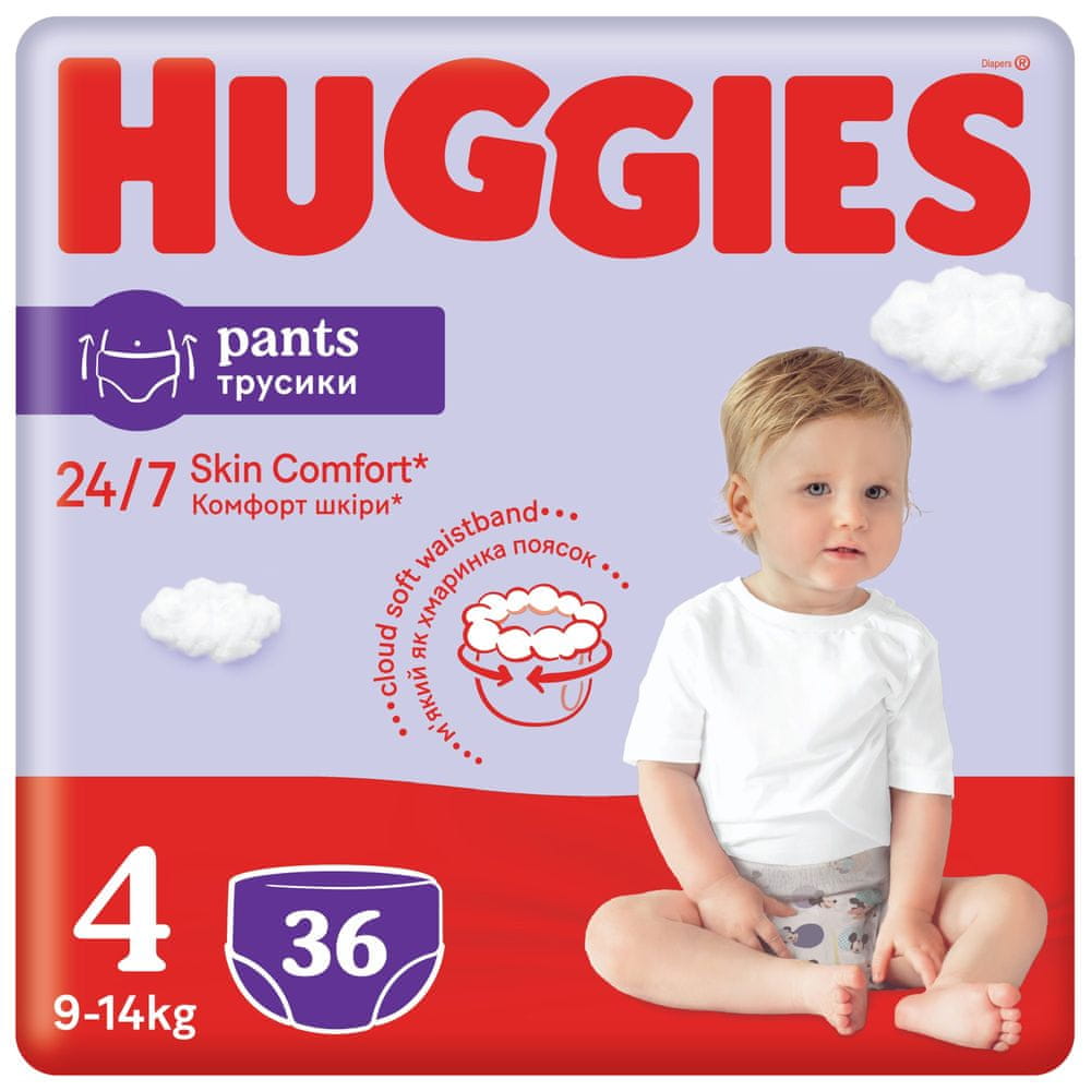 Levně Huggies Pants 4 Jumbo (9-14 kg) 36 ks