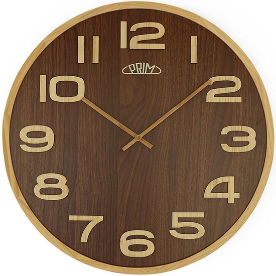 Prim Dřevěné designové hodiny Timber Veneer