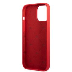 Lacoste Zadní kryt Liquid Silicone Glossy Printing Logo pro iPhone 13 Pro Red