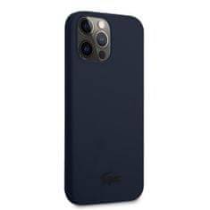 Lacoste Zadní kryt Liquid Silicone Glossy Printing Logo pro iPhone 13 Pro Navy