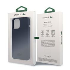Lacoste Zadní kryt Liquid Silicone Glossy Printing Logo pro iPhone 13 Pro Navy