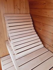 Sotra Opěrka zad do sauny, olše, 50 x 50 x 12 cm