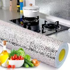 HOME & MARKER® Kuchyňská olejivzdorná fólie ALUMAX Stříbrná