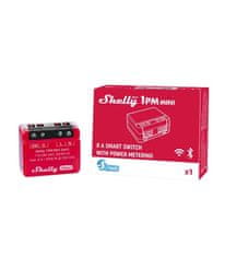 Shelly Shelly 1PM Mini Gen3 - spínací modul s měřením spotřeby 1x 8A (WiFi, Bluetooth)