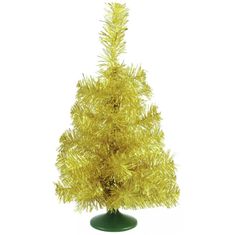 Europalms Umělý vánoční stromek, stolní jedlička zlatá, 45 cm