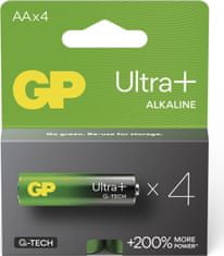 GP Alkalická baterie ULTRA PLUS AA (LR6)- 4ks
