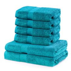 DecoKing Sada 2 osušek a 4 ručníků Ginna modré, velikost 2*70x140+4*50x100