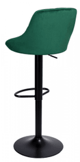 TZB Barová židle CYDRO samet zelená