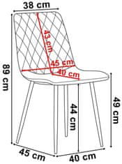 TZB Čalouněná designová židle ForChair II grafitová 