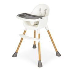 EcoToys Dětská jídelní židlička SABRINE bílá