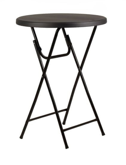 YOUR BRAND Ohio cateringový barový stolek Ø81 x 110 cm - černý