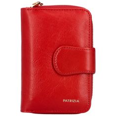 Patrizia Pepe Stylová dámská kožená peněženka Cuki, červená
